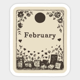 Vintage February Love Potions Sticker